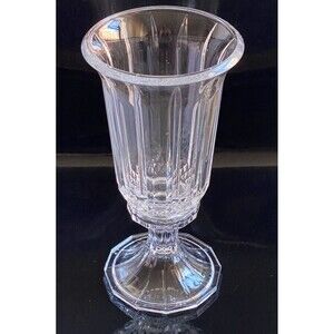 ST. George  24% Fine Lead Crystal 2-Piece 12"Hurricane Vintage Candle Holder